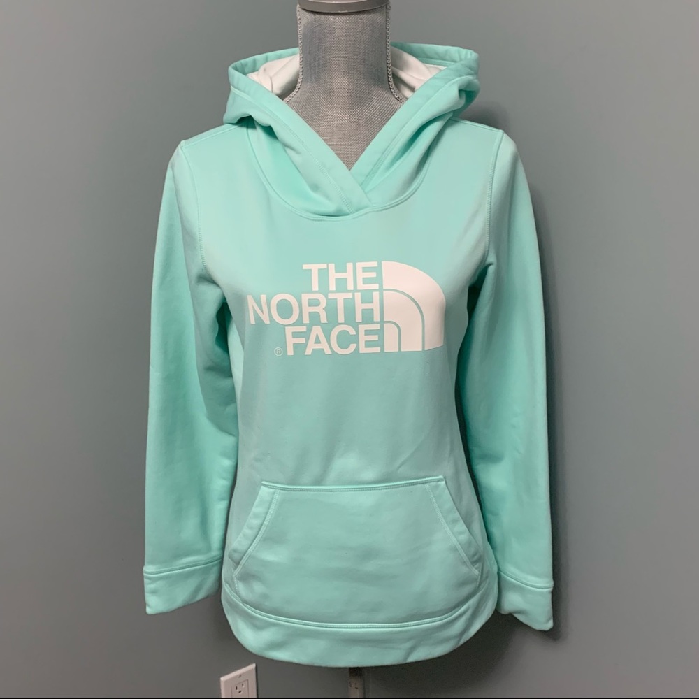 THE NORTH FACE pullover hoodie mint green womens size Small long sleeve